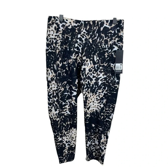 Bally total fitness high rise leggings animal print cropped women’s large - Picture 1 of 8